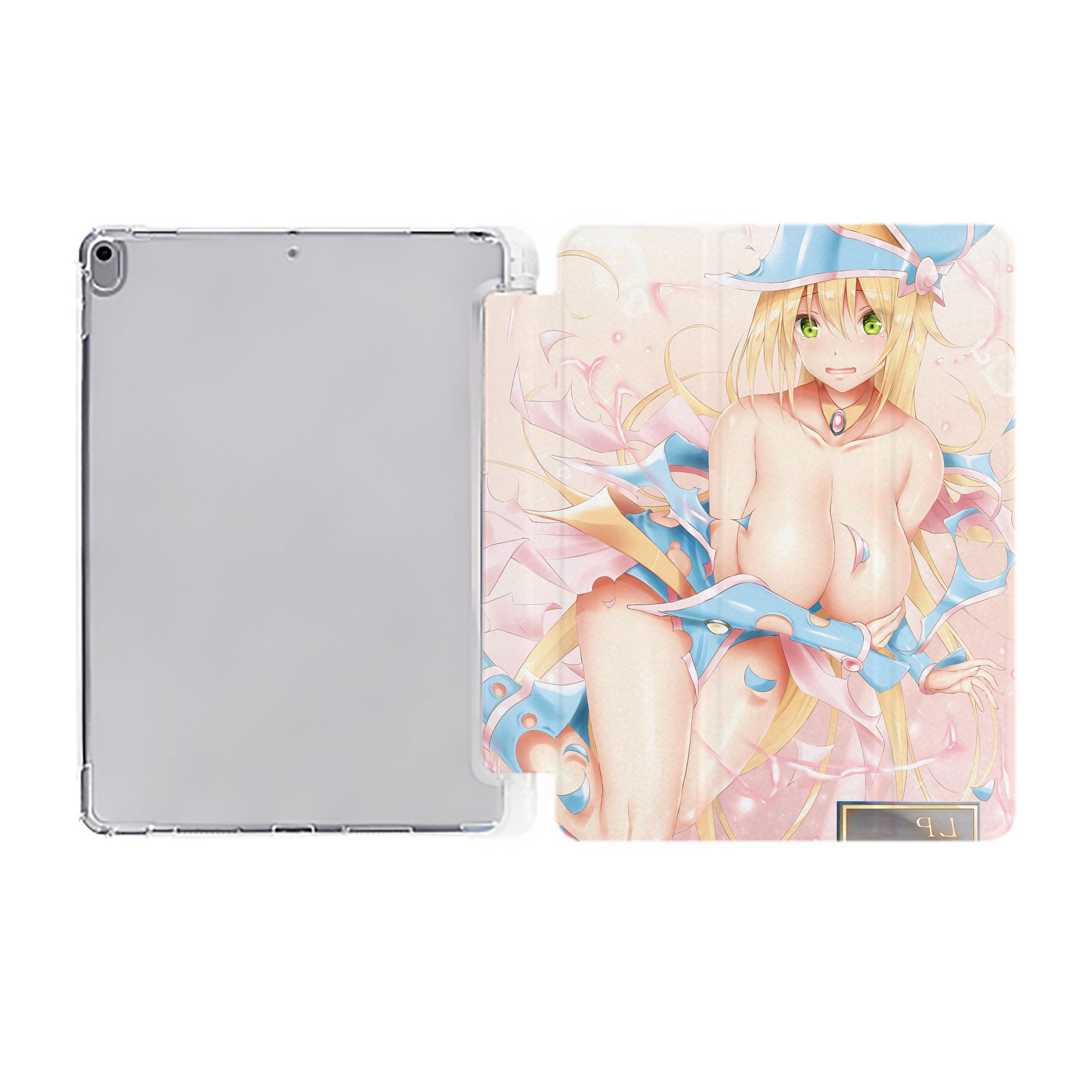 （画像用） 遊☆戯☆王 Yu-Gi-Oh! IPad ケース ペン収納付き 三つ折りスタンド PUレザー×シリコン 対応機種9.5/10.5/10.9インチ